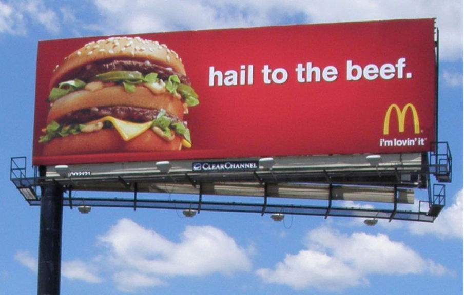 McDonalds billboard ad