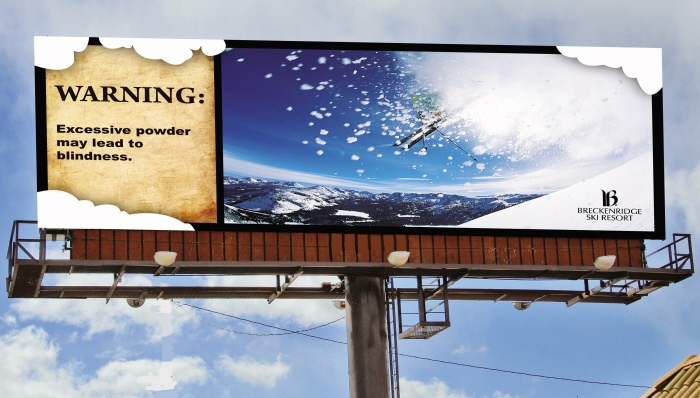 Breckenridge Ski Resort billboard