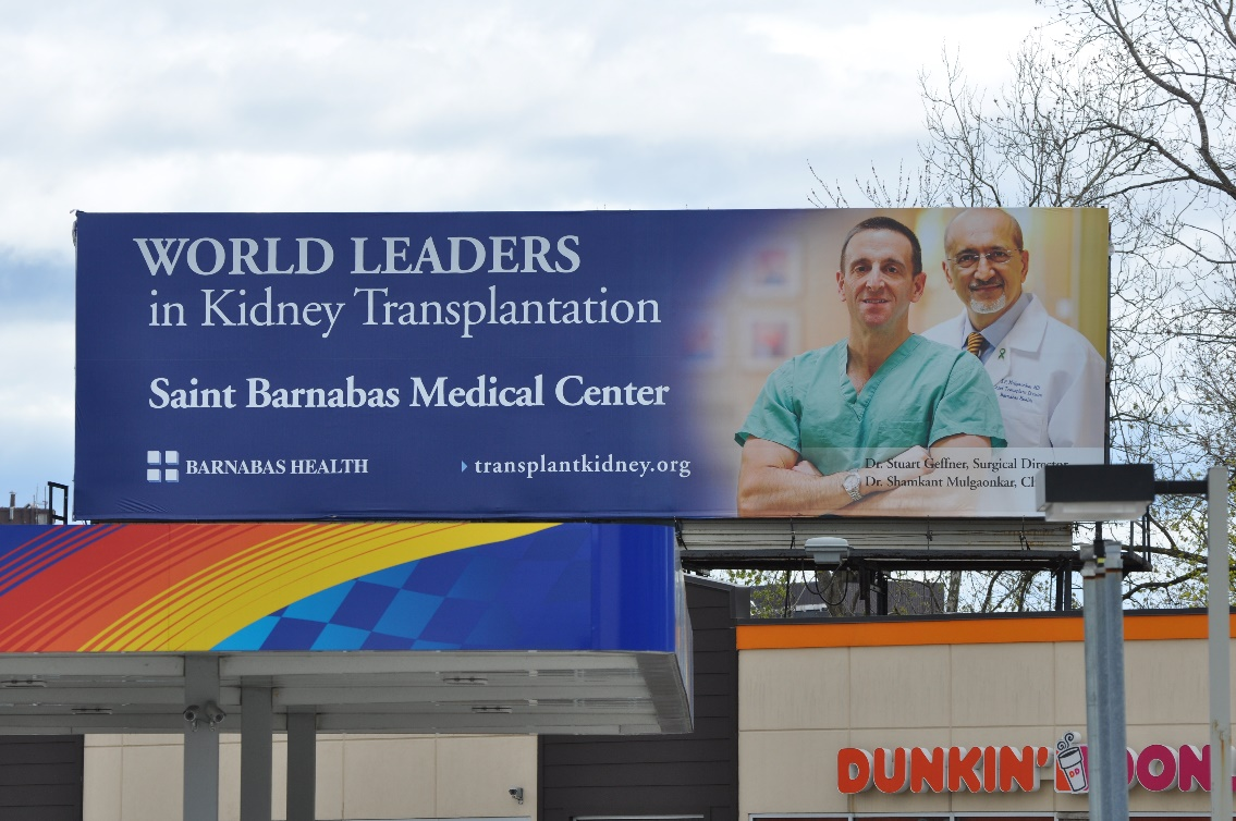 Barnabas Health billboard