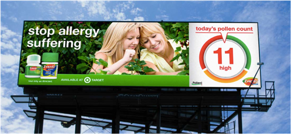 real time triggers dooh ads example